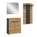 Garderoben-Set >Canu< in Basalt Grau / Artisan -...