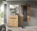 Garderoben-Set >Canu< in Basalt Grau / Artisan - 175x190x37cm (BxHxT)