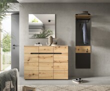 Garderoben-Set >Canu< in Basalt Grau / Artisan -...