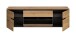 Lowboard >Canu< in Basalt Grau / Artisan - 55x184x44cm (BxHxT)