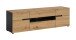 Lowboard >Canu< in Basalt Grau / Artisan - 55x184x44cm (BxHxT)