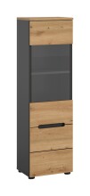 Vitrine >Canu< in Basalt Grau / Artisan -...