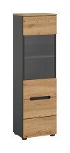 Vitrine >Canu< in Basalt Grau / Artisan -...