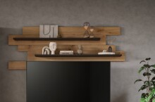 Wandboard >Canu< in Basalt Grau / Artisan - 67x184x19cm (BxHxT)