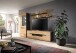 Wohnwand >Canu< in Basalt Grau / Artisan - 280x190x44cm (BxHxT)