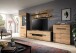 Wohnwand >Canu< in Basalt Grau / Artisan - 375x190x44cm (BxHxT)