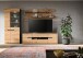 Wohnzimmer-Set >Canu< in Basalt Grau / Artisan - 280x190x44cm (BxHxT)