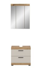 Badezimmer-Set >Scout< in Evoak Oak / Kaschmir - 60x191x34cm (BxHxT)