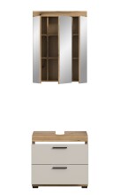 Badezimmer-Set >Scout< in Evoak Oak / Kaschmir - 60x191x34cm (BxHxT)