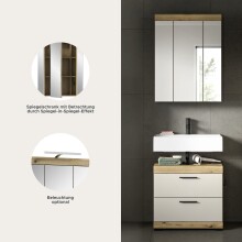 Badezimmer-Set >Scout< in Evoak Oak / Kaschmir - 60x191x34cm (BxHxT)