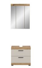 Badezimmer-Set >Scout< in Evoak Oak / Kaschmir - 60x191x34cm (BxHxT)