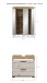 Badezimmer-Set >Scout< in Evoak Oak / Kaschmir - 60x191x34cm (BxHxT)