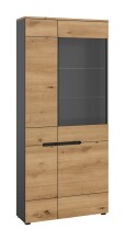 Vitrine >Canu< in Basalt Grau / Artisan -...