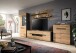 Vitrine >Canu< in Basalt Grau / Artisan - 190x80x37cm (BxHxT)