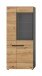 Vitrine >Canu< in Basalt Grau / Artisan - 190x80x37cm (BxHxT)