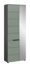 Garderobenschrank >Canu< in Basalt Grau / Smoke...