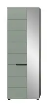 Garderobenschrank >Canu< in Basalt Grau / Smoke...