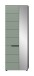 Garderobenschrank >Canu< in Basalt Grau / Smoke Green - 190x65x37cm (BxHxT)