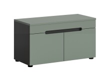 Sitzbank >Canu< in Basalt Grau / Smoke Green -...