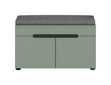 Sitzbank >Canu< in Basalt Grau / Smoke Green -...