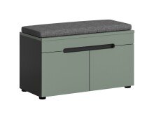 Sitzbank >Canu< in Basalt Grau / Smoke Green -...
