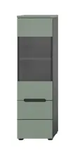 Vitrine >Canu< in Basalt Grau / Smoke Green -...