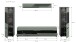 Wohnzimmer-Set >Canu< in Basalt Grau / Smoke Green - 272x141x33cm (BxHxT)
