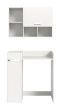 Waschmaschinenumbauschrank >Free< in Weiß - 95x195x60cm (BxHxT)