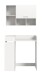 Waschmaschinenumbauschrank >Free< in Weiß - 95x195x60cm (BxHxT)