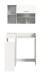 Waschmaschinenumbauschrank >Free< in Weiß - 95x195x60cm (BxHxT)