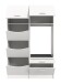 Waschmaschinenumbauschrank >Free< in Weiß - 126x195x68cm (BxHxT)