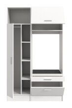 Waschmaschinenumbauschrank >Free< in Weiß - 116x195x68cm (BxHxT)