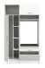 Waschmaschinenumbauschrank >Free< in Weiß - 116x195x68cm (BxHxT)