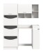 Waschmaschinenumbauschrank >Free< in Weiß - 126x195x68cm (BxHxT)