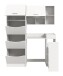 Waschmaschinenumbauschrank >Free< in Weiß - 126x195x68cm (BxHxT)