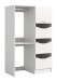 Waschmaschinenumbauschrank >Free< in Weiß - 126x195x68cm (BxHxT)