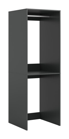 Waschmaschinenumbauschrank >Free< in Anthrazit - 66x195x66cm (BxHxT)