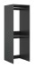 Waschmaschinenumbauschrank >Free< in Anthrazit - 66x195x66cm (BxHxT)