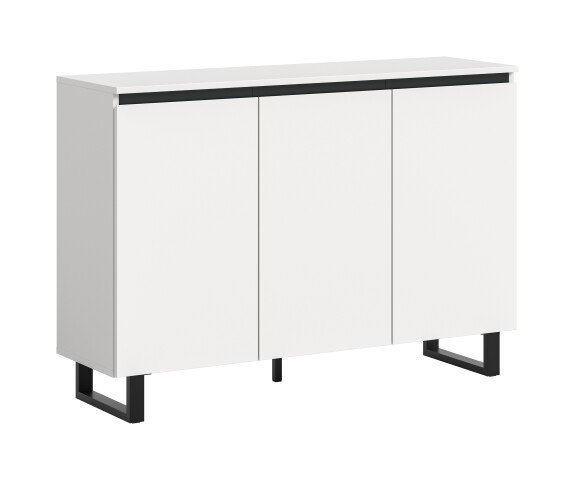 Sideboard >Tomasa< in Weiß - 120x84x36cm (BxHxT)