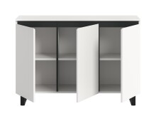 Sideboard >Tomasa< in Weiß - 120x84x36cm (BxHxT)