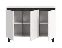 Sideboard >Tomasa< in Weiß - 120x84x36cm (BxHxT)