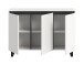 Sideboard >Tomasa< in Weiß - 120x84x36cm (BxHxT)