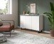 Sideboard >Tomasa< in Weiß - 120x84x36cm (BxHxT)
