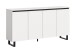 Sideboard >Tomasa< in Weiß - 160x84x36cm (BxHxT)