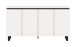 Sideboard >Tomasa< in Weiß - 160x84x36cm (BxHxT)