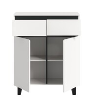 Kommode >Tomasa< in Weiß - 80x99x36cm (BxHxT)