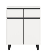 Kommode >Tomasa< in Weiß - 80x99x36cm (BxHxT)