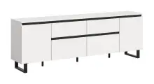 Lowboard >Tomasa< in Weiß - 188x65x36cm (BxHxT)