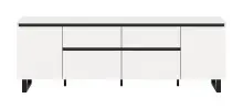 Lowboard >Tomasa< in Weiß - 188x65x36cm (BxHxT)