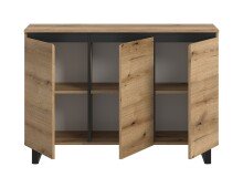 Sideboard >Tomasa< in Evoke Oak - 120x84x36cm (BxHxT)